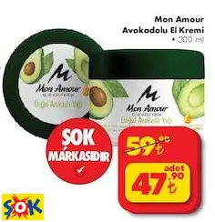 MON AMOUR AVOKADOLU EL KREMİ 300 ML MON AMOUR AVOKADOLU EL KREMİ 300 ML